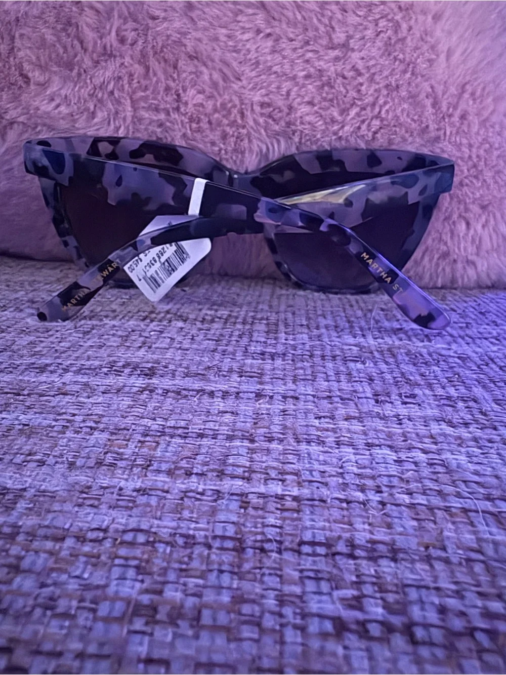 Martha Stewart Gray Tortoise Cat Eye Sunglasses NWT